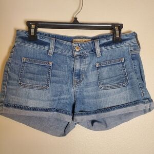 Guess Jeans Y2K Low Rise Shorts Size 29 Light Medium Wash Blue